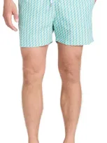 Frescobol Carioca Sport Swim Shorts 4 White Sand & Club Green