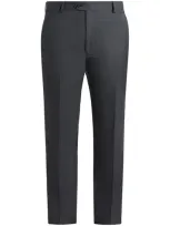 Fursac Virgin-wool Tailored Trousers In Black