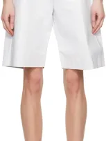 Gabriela Coll Garments White No.277 Leather Shorts In 07 White