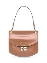 Ganni Apo-g Small Bag In Brown