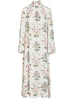 Giambattista Valli Floral-print Midi-dress In White