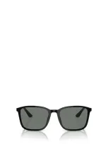 Giorgio Armani Tinted-lens Square-frame Sunglasses In Black