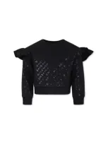 Givenchy Kids' Black Sweatshirt For Girl With Logo