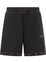 Givenchy Branded Cotton Shorts In Black