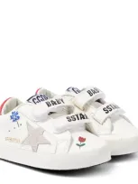 Golden Goose Baby Old School Leather Sneakers In White