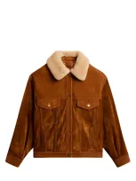 Golden Goose Coats In Tobacco Brown