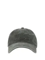 Golden Goose Deluxe Brand Distressed Baseball Cap In Grey