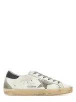 Golden Goose Multicolor Leather Super Star Classic Sneakers In Whiteicedarkgray