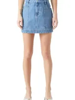 Grey Lab Denim Miniskirt