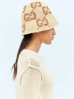 Gucci Gg Bucket Hat In Beige