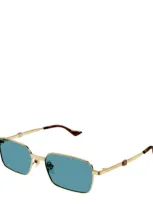 Gucci Eyewear Rectangular Frame Sunglasses In Crl