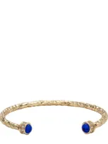 Halcyon Days Salamander Torque Bangle In Navy