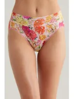 Hanky Panky Print Signature Lace French Briefs In Bring Me Flowers