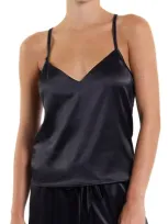 Hanky Panky Satin Sleep Cami In Black