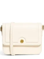 Harrods Leather Camera Bag In White