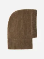 Herno Balaclava In Plain Alpaca Wool In Earthenware