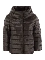 Herno Brown Sofia Down Jacket In Dark Chocolate