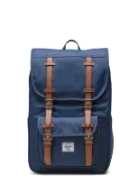 Herschel Recycled Fabric Backpack With Frontal Logo Patch In Blue