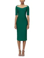 Herve Leger Caroline Dress In Forest