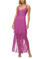 Herve Leger The Vivienne Gown In Azalea