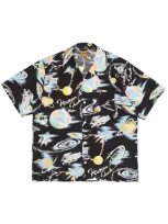 Human Made Kids' Graphic Aloha Shirt In Black