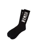 Human Made Kids' Hm Logo Socks In Black