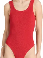 Hunza G Coverage Square One Piece Red