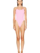 Hunza G Petra Swim One Piece In Bubblegum