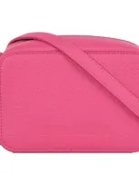 Hyer Goods Upcycled Leather Crossbody Camera Bag In Pink