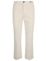 I Love My Pants Bella Velvet Trousers In White