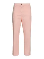 I Love My Pants Cotton Regular Fit Trousers In Nude & Neutrals