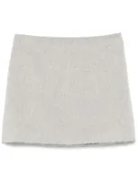 Iceberg Textured-finish Mini Skirt In White