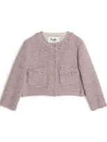 Il Gufo Kids' Tweed Jacket In Purple