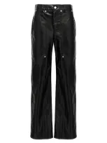 Isabel Marant Black Wide Leg Pant In Beige