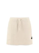 Isabel Marant Étoile Amaline Logo-patch Mini Skirt In Cream