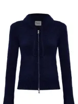 Isabel Marant Étoile Milly Zipped Drawstring Cardigan In Blue