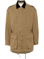 Isabel Marant Khaki Cotton Eloan Jacket In Green