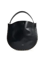 Isabel Marant Oskan Black Soft Leather Bag In Negro