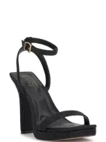 Jessica Simpson Adonia Ankle Strap Platform Sandal In Black