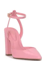 Jessica Simpson Nazela Pointed Toe Ankle Strap Pump In Bubblegum Pink