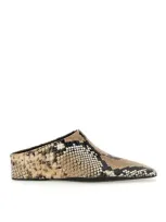 Jil Sander Leather Loafer In Beige