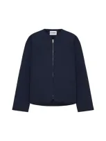 Jil Sander Down Jacket In Blue