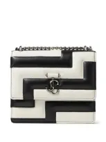 Jimmy Choo Avenue Quad Matelassé Shoulder Bag In Schwarz