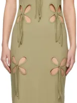 J.kim Khaki Staple Petal Maxi Dress In Pistachio