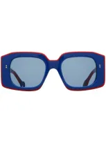 Jw Anderson Bumper Sunglasses In Blue