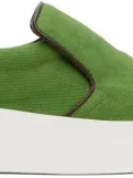 Jw Anderson Slip-on-sneakers Mit Kontrastsohle In Green