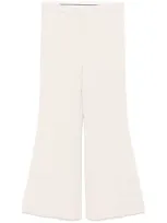 Kaos Flared Trousers In Neutrals