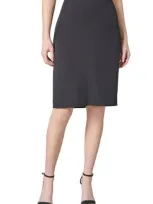 Kasper Stretch Pencil Skirt In Black