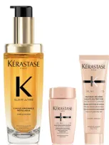 Kerastase Kérastase Elixir Ultime L'huile Originale Hair Oil 75ml With Mini Deluxe Curl Manifesto Shampoo 30ml In White