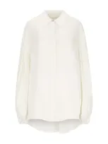 Khaite Bam Cupro Shirt In White